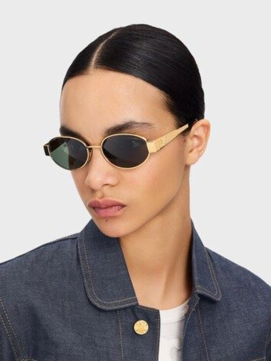 CELINE TRIOMPHE Sunglasses CL40235U 30N Gold Grey main image 8